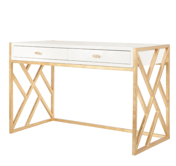Cordelia White Lacquer Desk Cordelia White Lacquer Desk