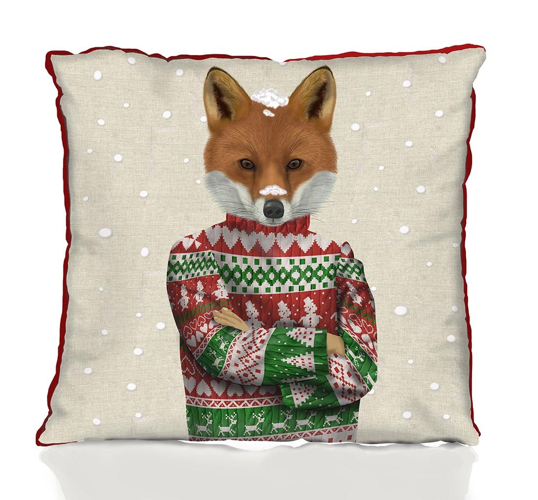 christmas fox sweater