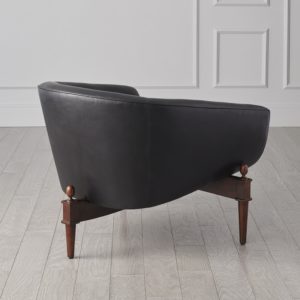 Mimi Black leather chair