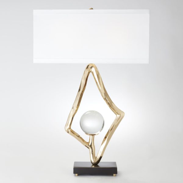 Abstract Lamp in Brass