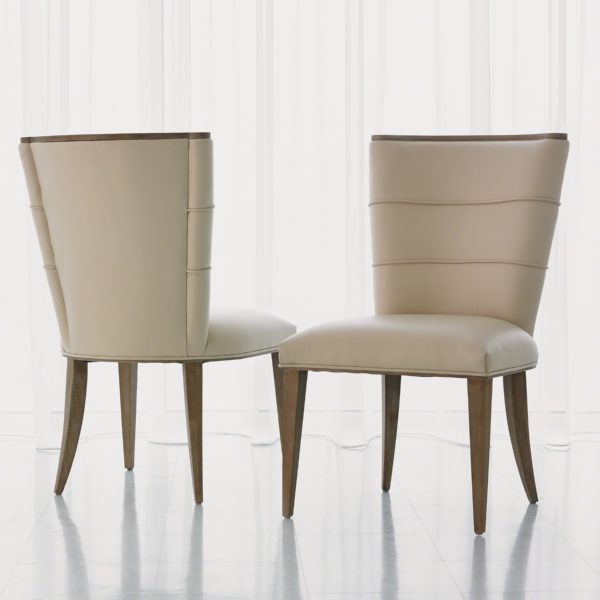 Adelaide Chair in Beige Leather