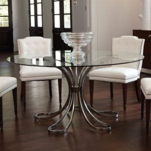 Flower shaped Stainless steel dining table