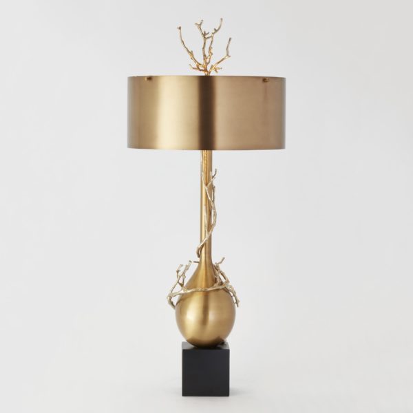 Twig Table Lamp in Brass