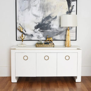 Tilly White cabinet lifestyle photo
