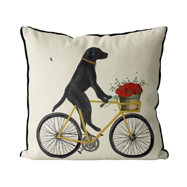 black labrador pillow