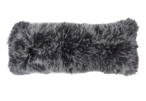 Charcoal pillow oblong front side