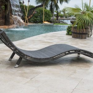 Panama Jack curved lounge chair side view